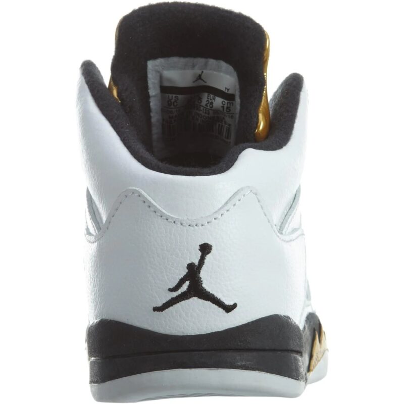 Toddlers Jordan 5 Retro Bt White/Black-Mtlc Gold Coin (440890 133)