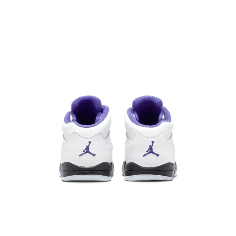 Toddlers Jordan 5 Retro Concord White/Dark Concord-Black (440890 141)