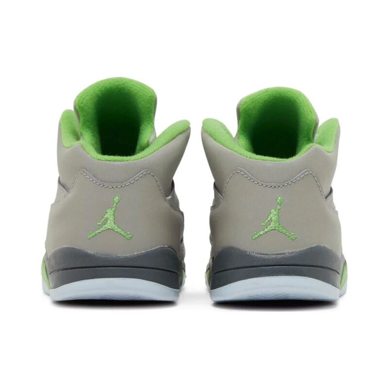 Toddlers Jordan 5 Retro Green Bean Silver/Green Bean-Flint Grey (Dq3736 003)