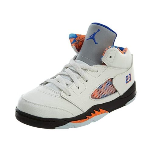 Toddlers Jordan 5 Retro Sail/Racer Blue-Cone-Black (440890 148)