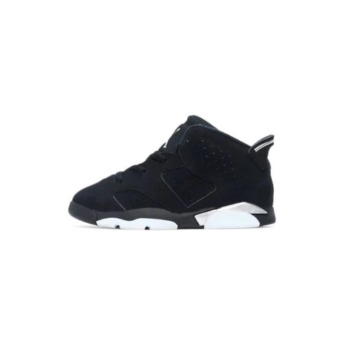 Toddlers Jordan 6 Retro Black Chrome Black/Metallic Silver-Black (Dx6179 001)