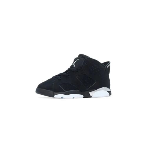 Toddlers Jordan 6 Retro Black Chrome Black/Metallic Silver-Black (Dx6179 001)