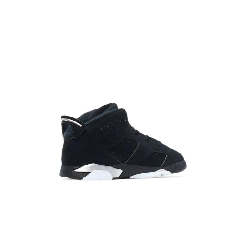 Toddlers Jordan 6 Retro Black Chrome Black/Metallic Silver-Black (Dx6179 001)