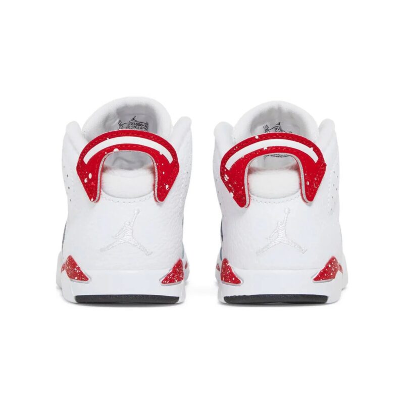 Toddlers Jordan 6 Retro Red Oreo White/University Red-Black (Dv3606 162)