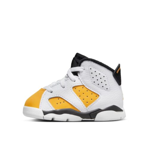 Toddlers Jordan 6 Retro White/Black-Yellow Ochre (Dv3606 170)