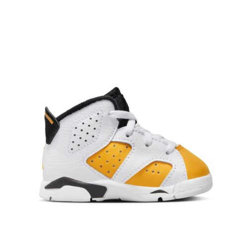 Toddlers Jordan 6 Retro White/Black-Yellow Ochre (Dv3606 170)