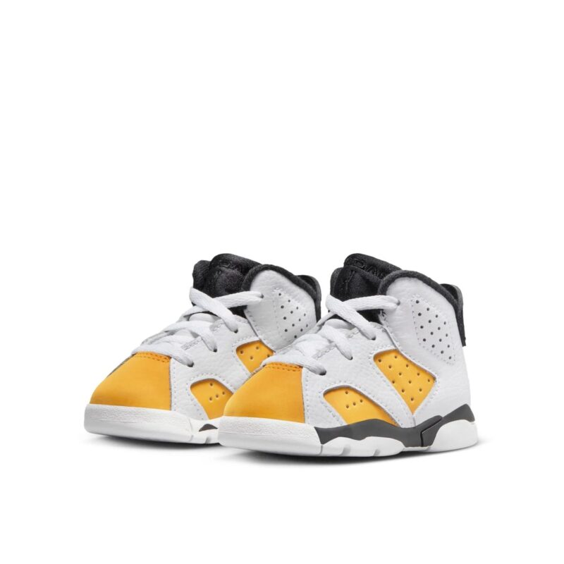 Toddlers Jordan 6 Retro White/Black-Yellow Ochre (Dv3606 170)