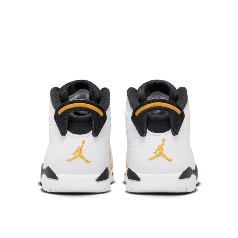 Toddlers Jordan 6 Retro White/Black-Yellow Ochre (Dv3606 170)