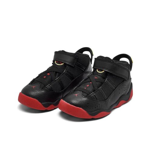 Toddlers Jordan 6 Rings Black/University Red-White (323420 063)