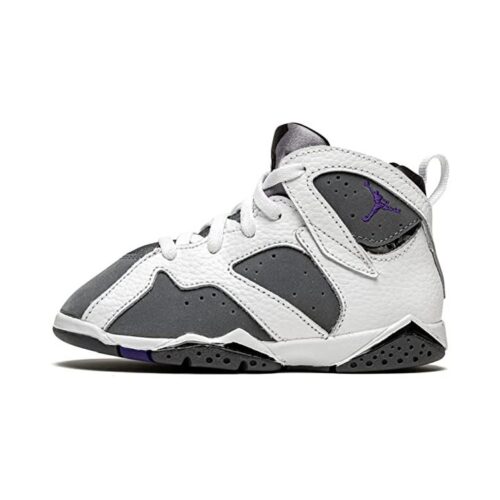 Toddlers Jordan 7 Retro Bt Flint White/Varsity Purple (Dj2776 100)