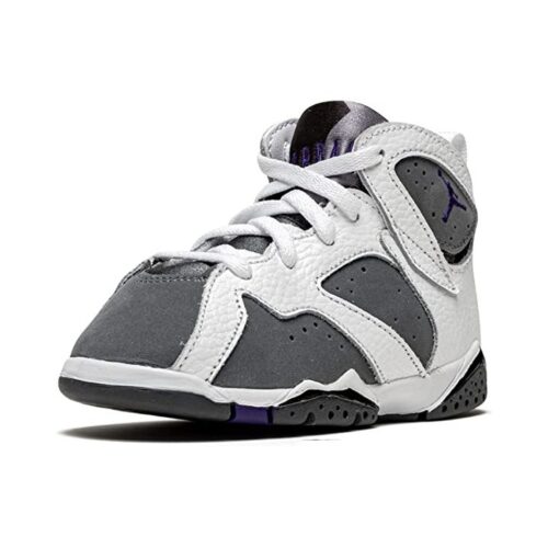 Toddlers Jordan 7 Retro Bt Flint White/Varsity Purple (Dj2776 100)