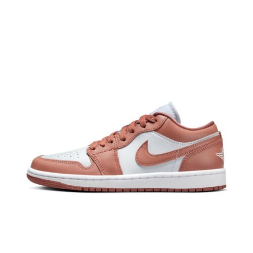 Womens Jordan 1 Low Pure Platinum/Sky J Orange (Dc0774 080)