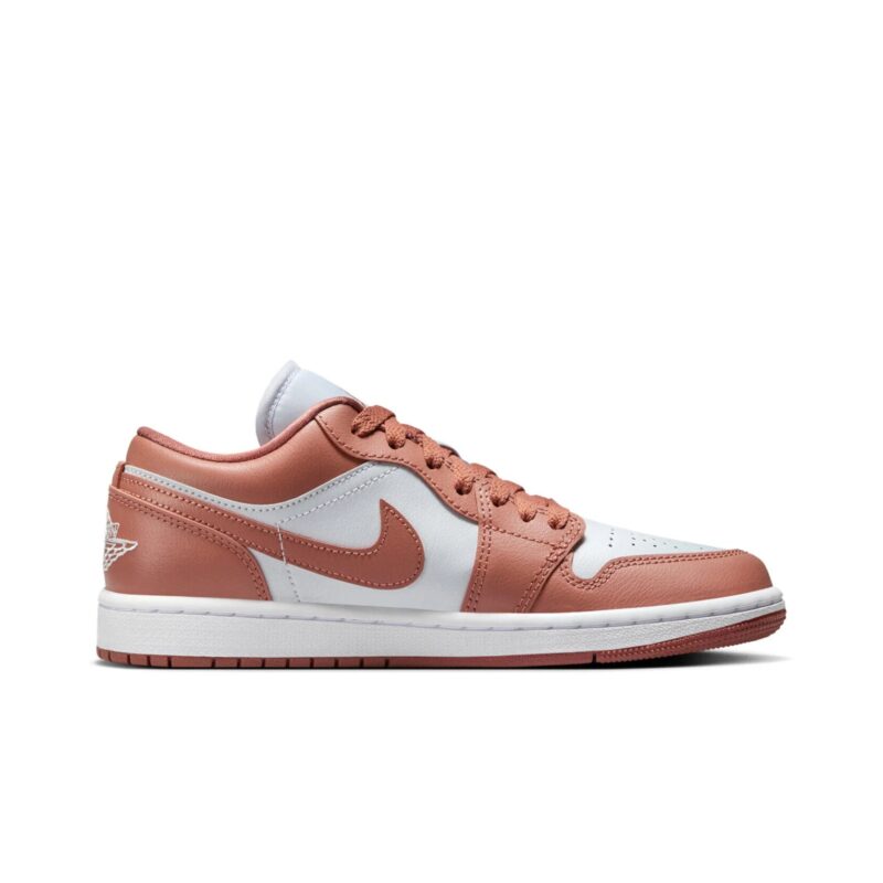 Womens Jordan 1 Low Pure Platinum/Sky J Orange (Dc0774 080)