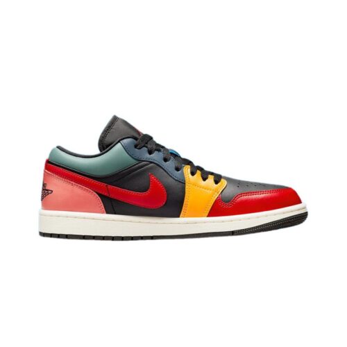 Womens Jordan 1 Low Se Black/Fire Red-Taxi (Dn3739 060)