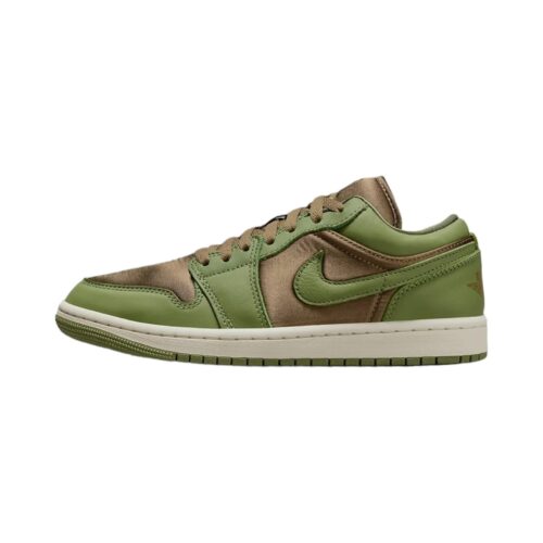 Womens Jordan 1 Low Se Brown Kelp/Sky J Lt Olive-Sail (Fb9893 300)