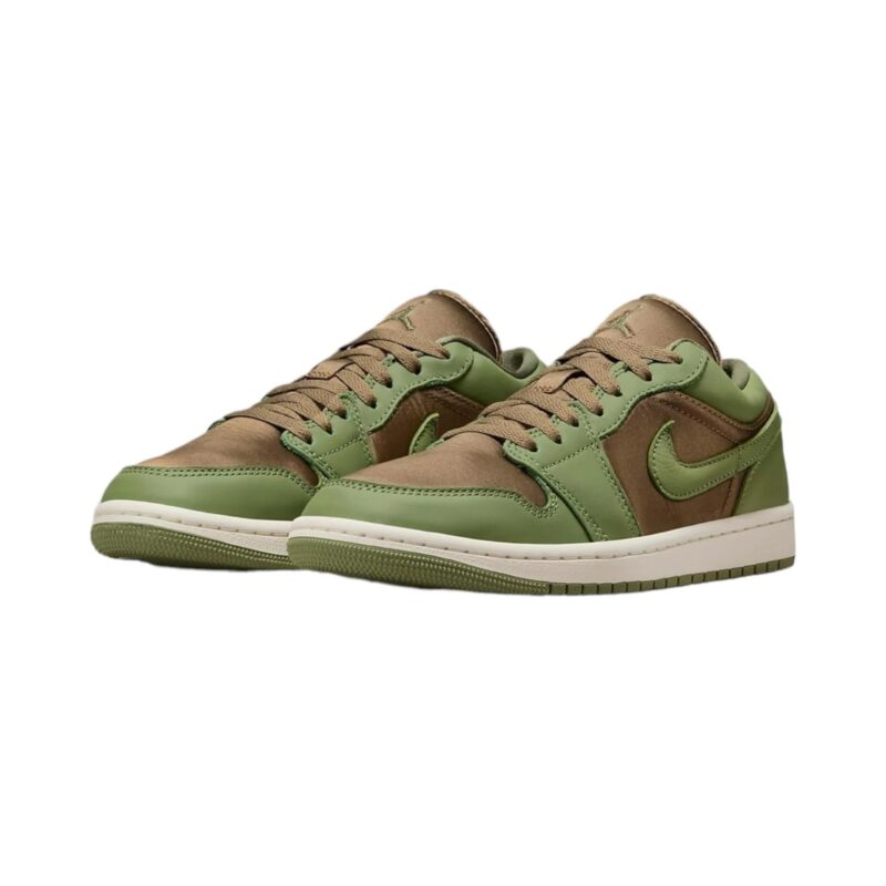 Womens Jordan 1 Low Se Brown Kelp/Sky J Lt Olive-Sail (Fb9893 300)