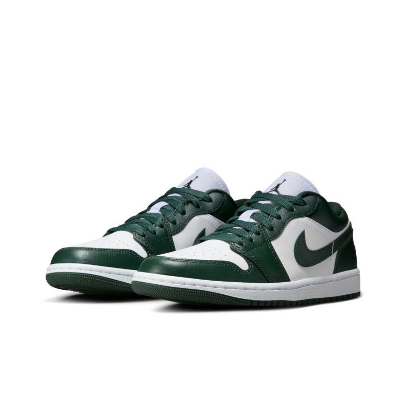 Womens Jordan 1 Low White/Galactic Jade (Dc0774 113)