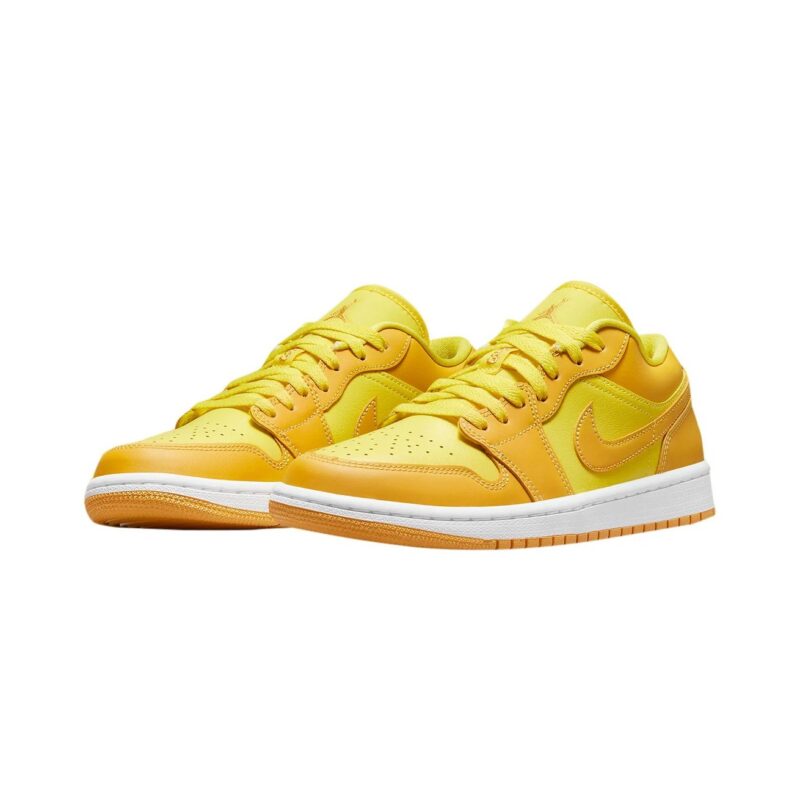 Womens Jordan 1 Low Yellow Strike/Pollen-White (Dc0774 700)