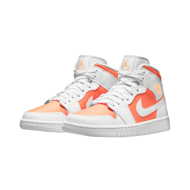 Womens Jordan 1 Mid Se Bright Citrus Bright Citrus/White (Cz0774 800)