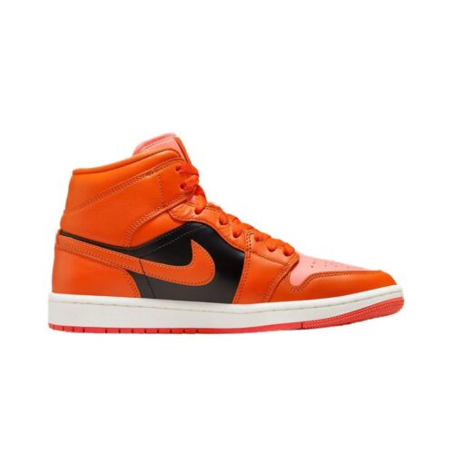 Womens Jordan 1 Mid Se Crimson Bliss/Rush Orange (Dm3381 600)