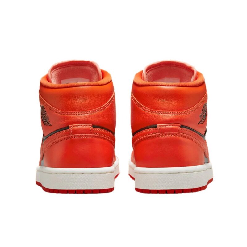 Womens Jordan 1 Mid Se Crimson Bliss/Rush Orange (Dm3381 600)