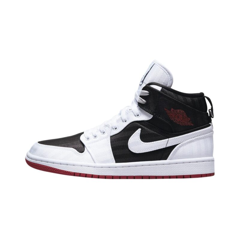 Womens Jordan 1 Mid Se Utility Black/White-Gym Red (Dd9338 016)