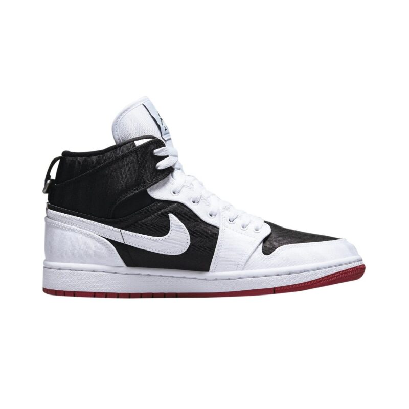 Womens Jordan 1 Mid Se Utility Black/White-Gym Red (Dd9338 016)