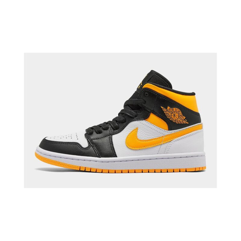 Womens Jordan 1 Mid Se White/Laser Orange-Black (Cv5276 107)