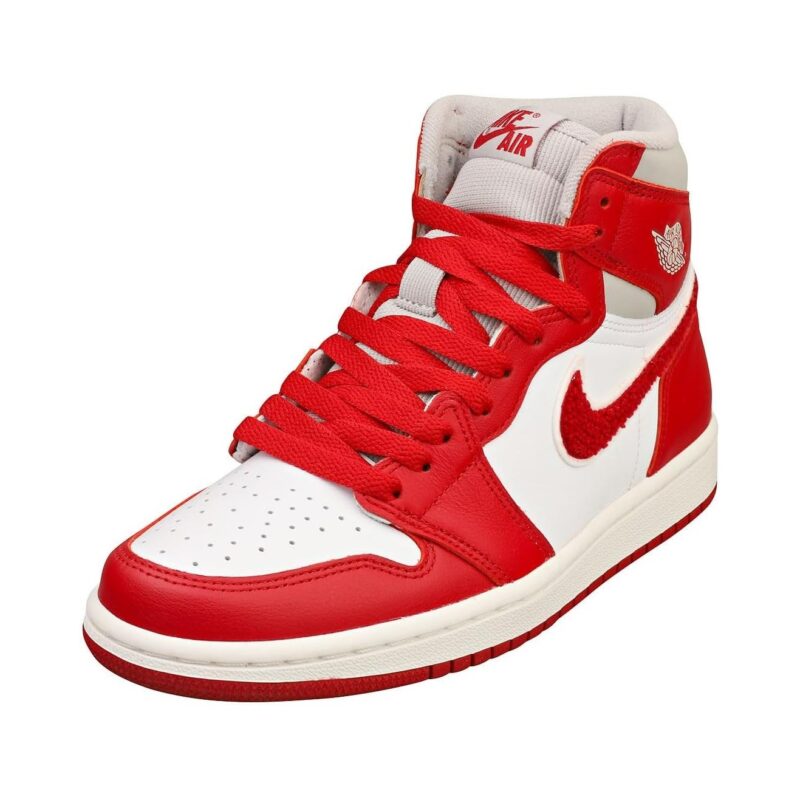 Womens Jordan 1 Retro Hi Og Lt Iron Ore/Varsity Red-Sail (Dj4891 061)