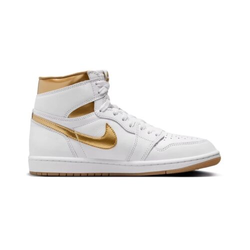 Womens Jordan 1 Retro High Og White/Metallic Gold (Fd2596 107)