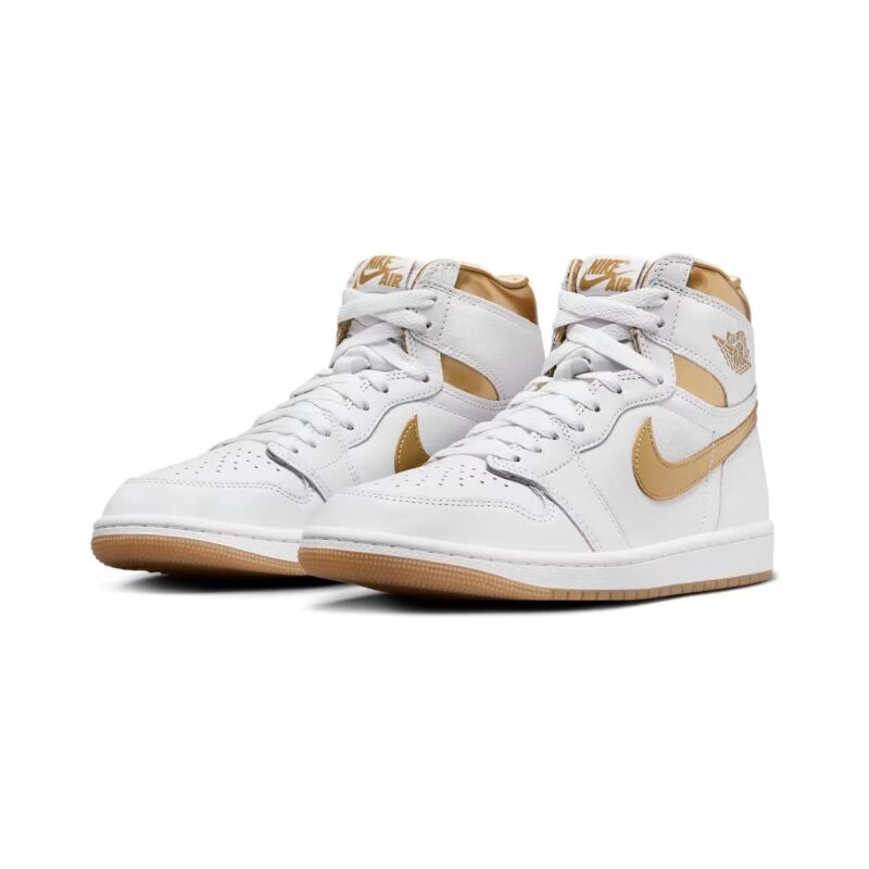 Womens Jordan 1 Retro High Og White/Metallic Gold (Fd2596 107)