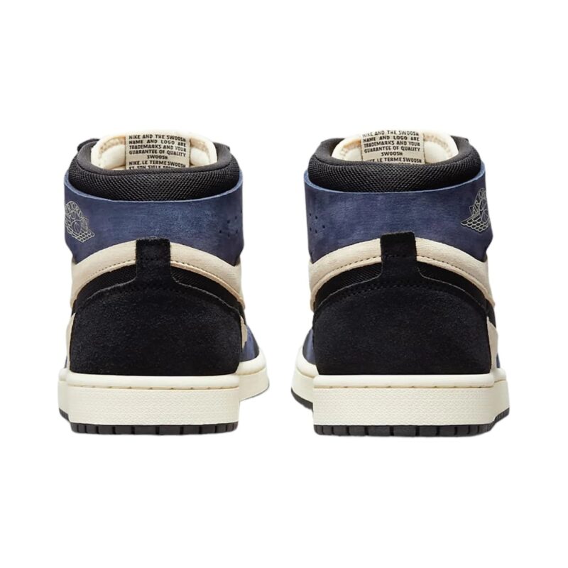 Womens Jordan 1 Zoom Air Cmft 2 Muslin/Blk-Blackened Blue (Dv1305 104)