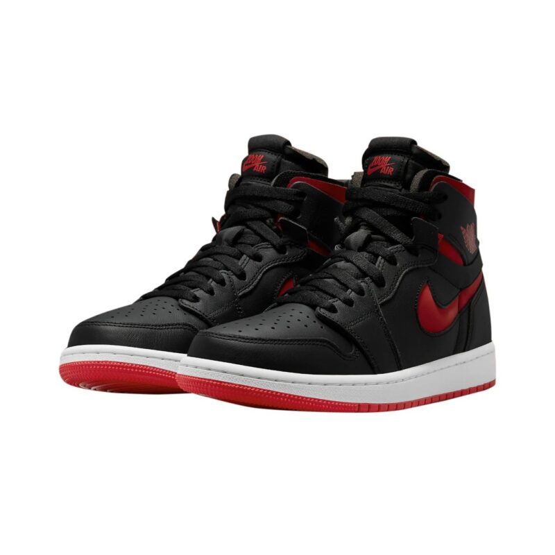 Womens Jordan 1 Zoom Air Cmft Bred Black/University Red-White (Ct0979 006)