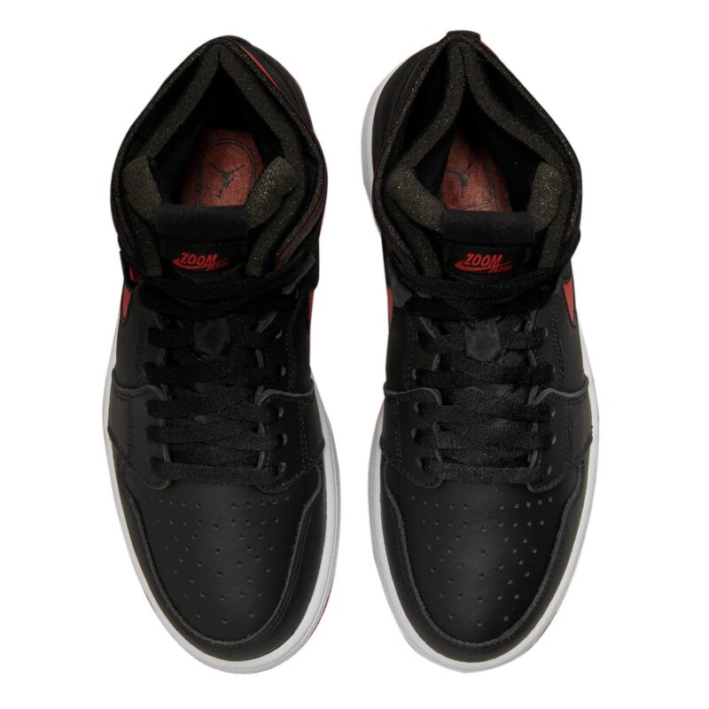 Womens Jordan 1 Zoom Air Cmft Bred Black/University Red-White (Ct0979 006)