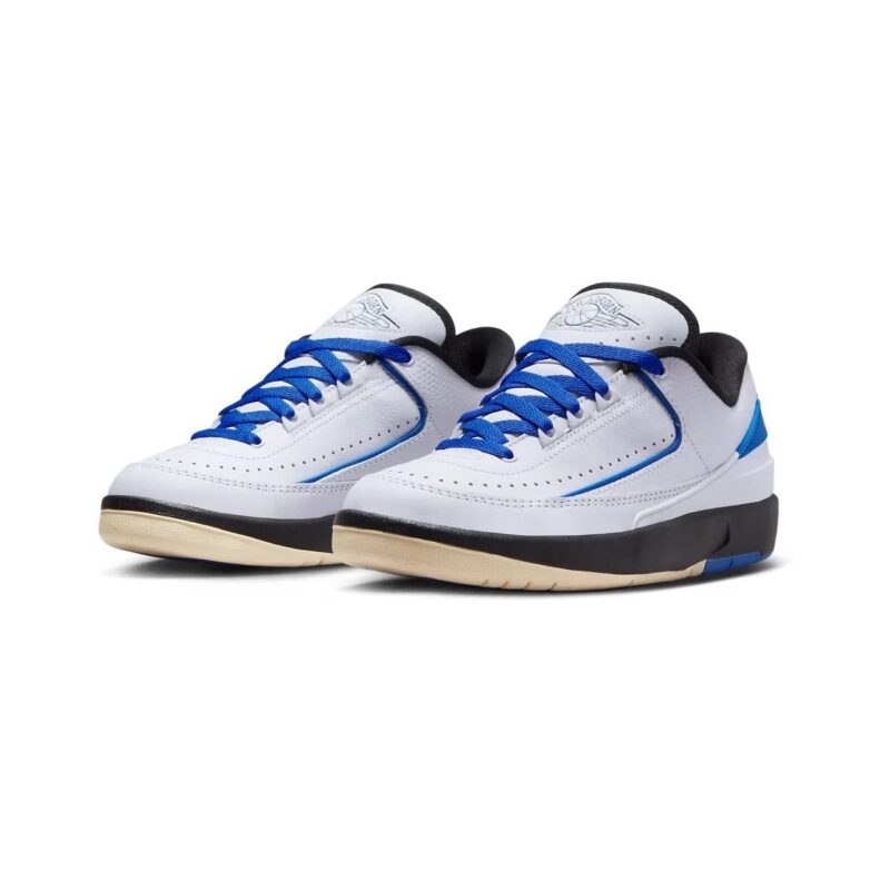 Womens Jordan 2 Retro Low White/Varsity Royal-Black (Dx4401 104)