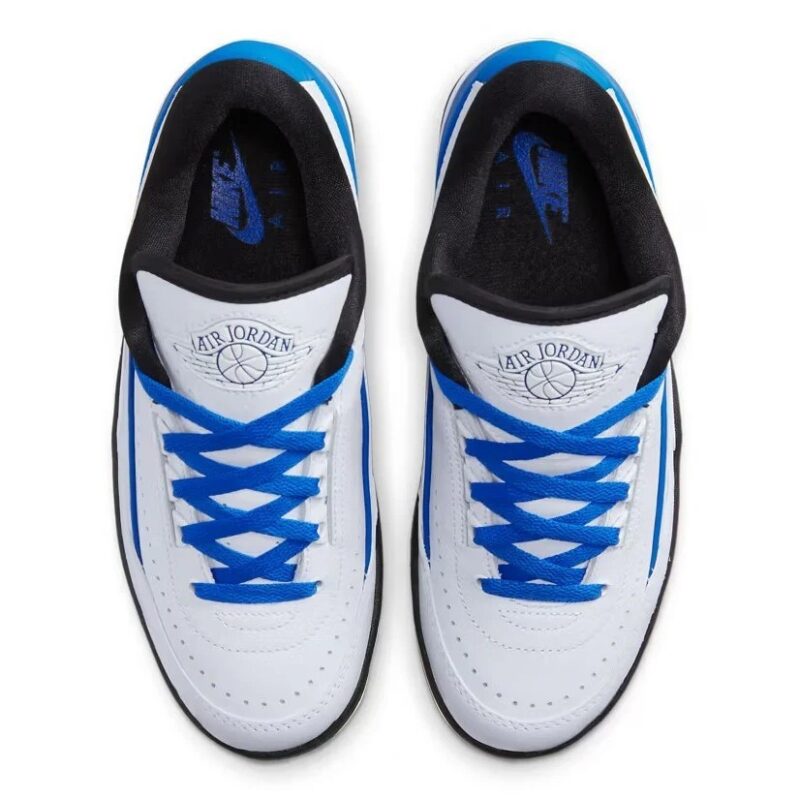 Womens Jordan 2 Retro Low White/Varsity Royal-Black (Dx4401 104)