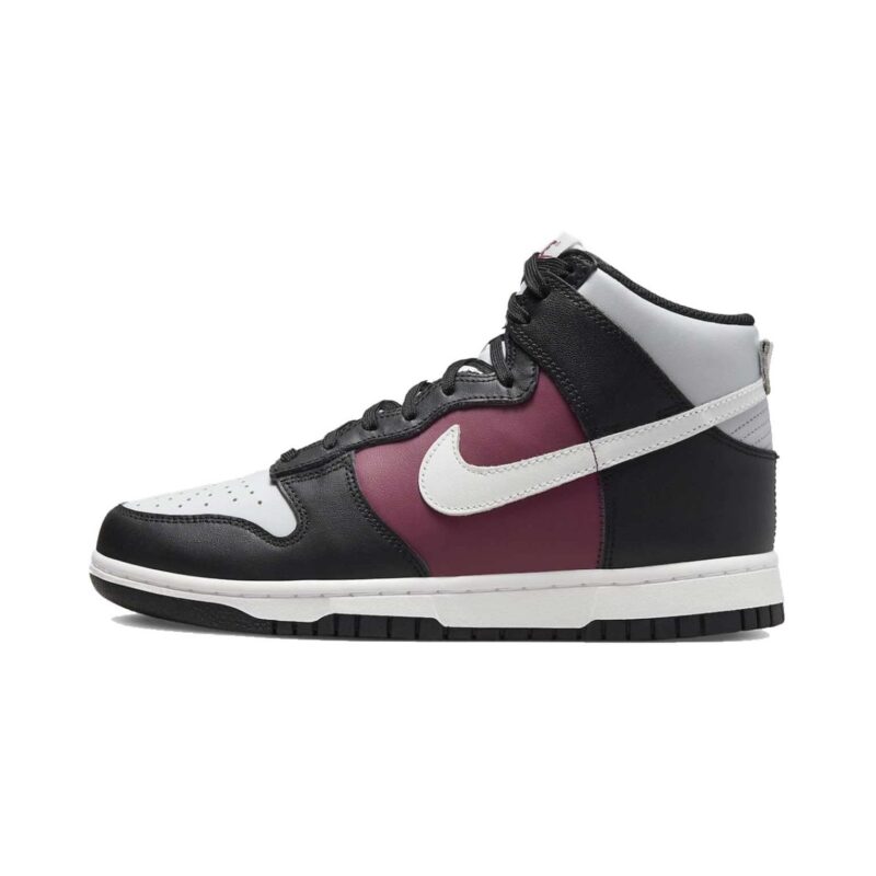 Womens Nike Dunk High Black/Summit White-Rosewood (Dd1869 005)