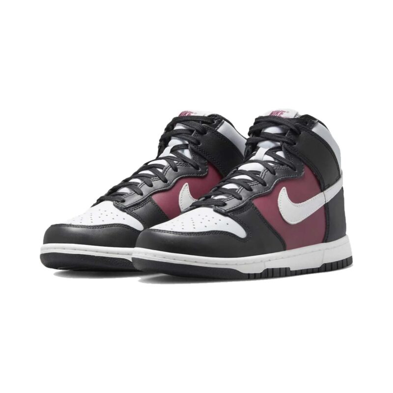 Womens Nike Dunk High Black/Summit White-Rosewood (Dd1869 005)