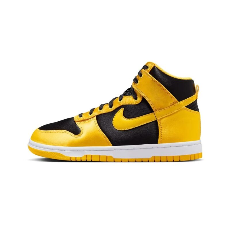 Womens Nike Dunk High Black/Varsity Maize-White (Fn4216 001)