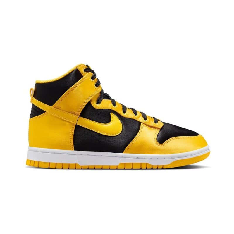 Womens Nike Dunk High Black/Varsity Maize-White (Fn4216 001)