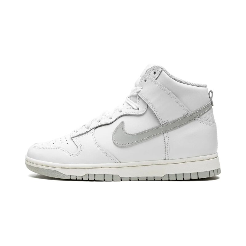 Womens Nike Dunk High White/Grey Fog-Sail (Dd1869 111)