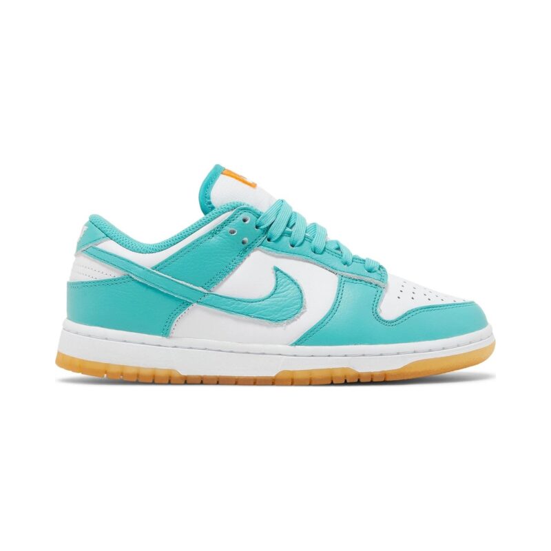 Womens Nike Dunk Low Teal Zeal White/Washed Teal-Kumquat (Dv2190 100)