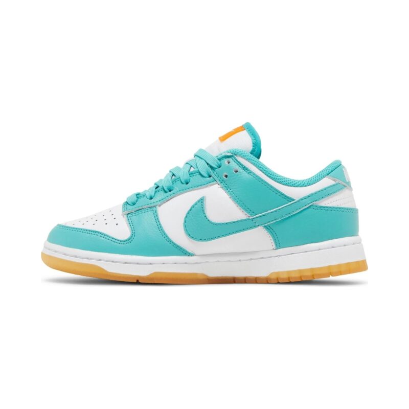 Womens Nike Dunk Low Teal Zeal White/Washed Teal-Kumquat (Dv2190 100)