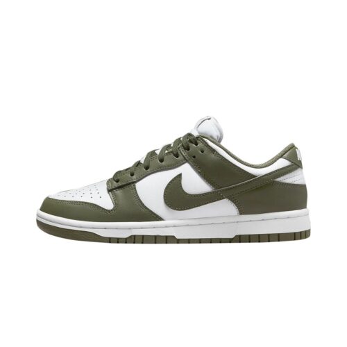 Womens Nike Dunk Low White/Medium Olive-White (Dd1503 120)