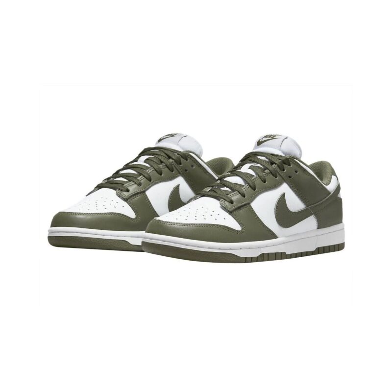 Womens Nike Dunk Low White/Medium Olive-White (Dd1503 120)