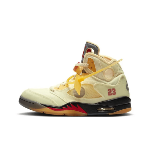 Off-White x Air Jordan 5 Retro SP 'Sail' - DH8565-100