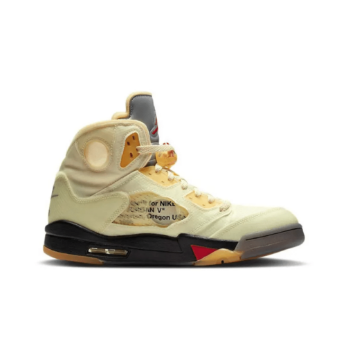 Off-White x Air Jordan 5 Retro SP 'Sail' - DH8565-100
