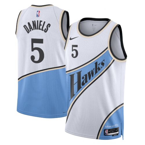 Atlanta Hawks Nike City Edition Swingman Jersey 2024 - White - Dyson Daniels - Unisex