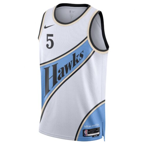 Atlanta Hawks Nike City Edition Swingman Jersey 2024 - White - Dyson Daniels - Unisex