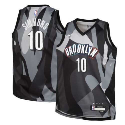 Brooklyn Nets Nike City Edition Swingman Jersey 2024 - Silver - Ben Simmons - Youth